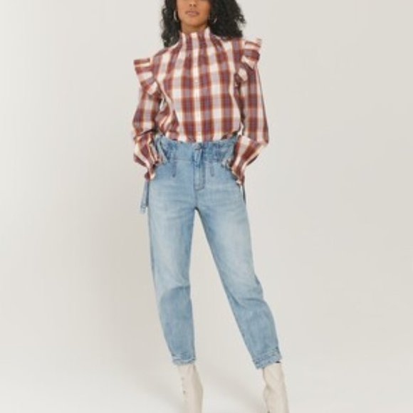 Something Navy Sydney Side Tie Pants - Picture 2 of 6